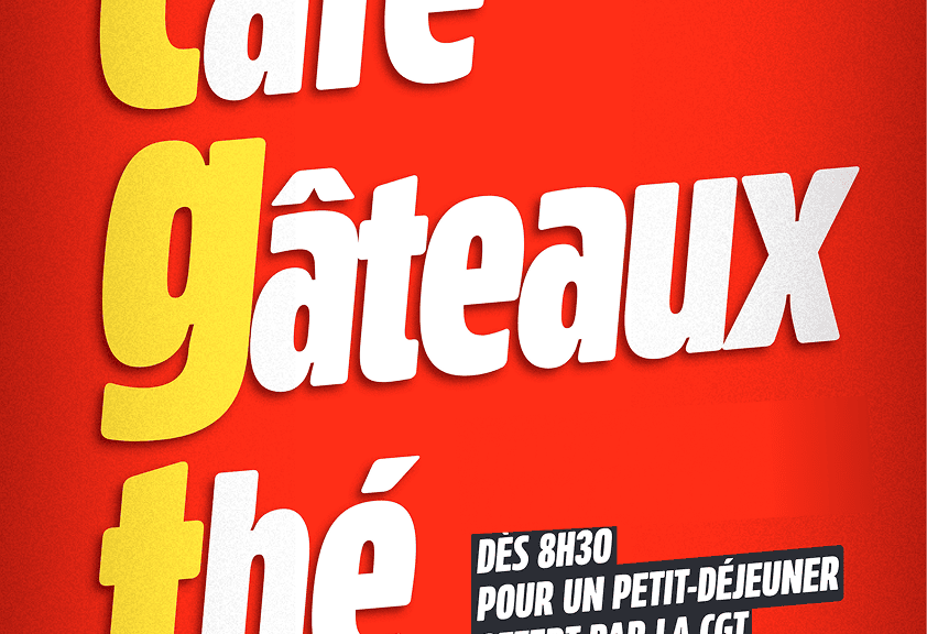 Affiche Café Gâteaux Thé