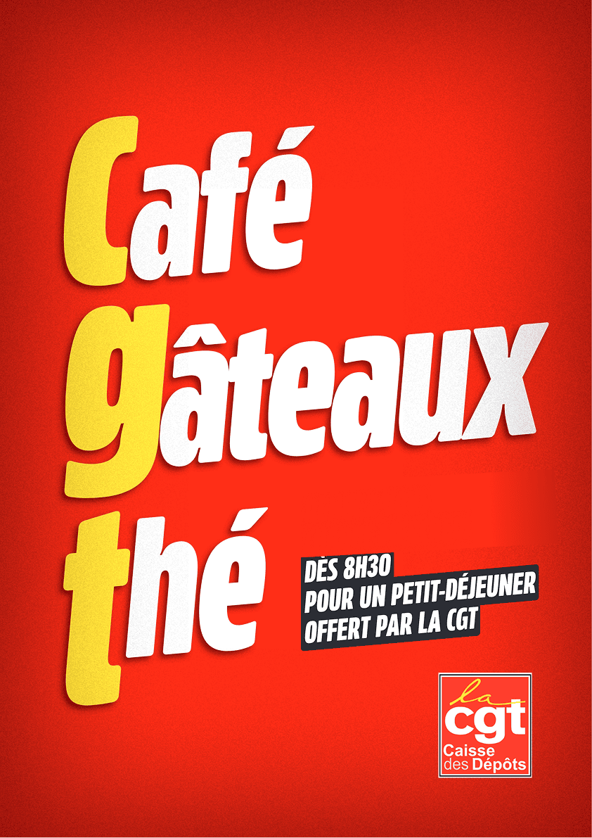 Affiche Café Gâteaux Thé